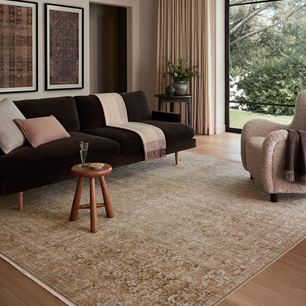 Amber Lewis x Loloi Molly Antique and Multicolor 5&#39;3&quot; x 7&#39;9&quot; Area Rug, , large