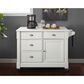 Crosley Furniture Lacey Kitchen Island in White, , large