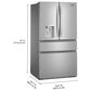 Whirlpool 29 Cu. Ft. French Door Refrigerator with Reach Through Handles in Fingerprint-Resistant Stainless Steel, , large