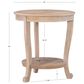 Linon Home Decor Aubert Round Side Table in Natural, , large
