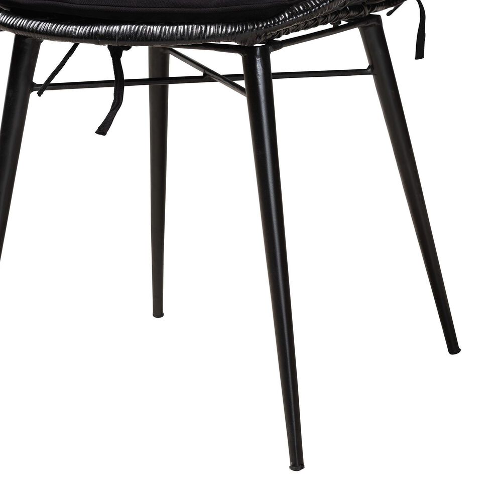 Baxton Studio Sabelle Side Chair in Black (Set of 2), , large