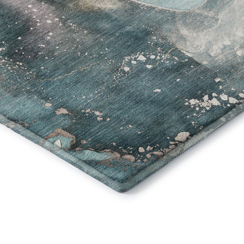 Dalyn Rug Company Odyssey OY11 2&#39;3&quot; x 7&#39;6&quot; Teal Runner, , large