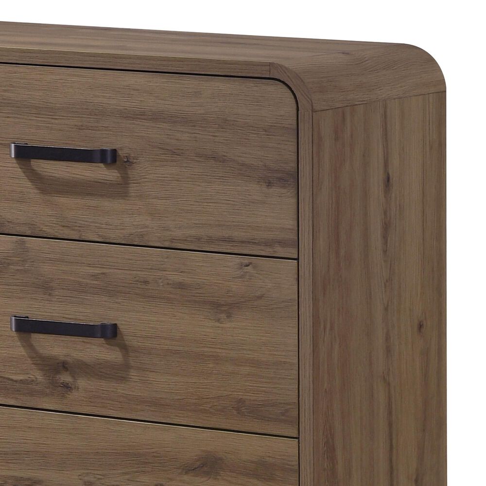 Crown Mark Nyomi 6-Drawer Dresser Only in Light Brown, , large