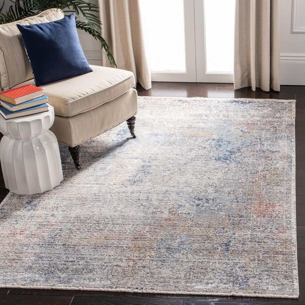 Safavieh Dream DRM426F 4&#39; x 6&#39; Grey and Blue Area Rug, , large