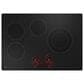 GE Profile 2-Piece Kitchen Package with Stainless Steel 30" Smart Built-In Convection Double Wall Oven and 30" Electric Cooktop in Black, , large