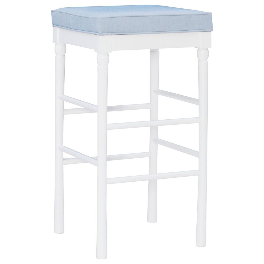 Linon Home Decor Dehart Bar Stool in White, , large