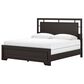 Ashley Covetown King Bed in Dark Brown, , large