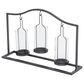 Maple and Jade 11" Industrial Candle Holder with 3 Suspended Candle Plates in Black, , large