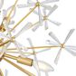 Golden Lighting Dandelion 6-Light Chandelier in Matte Gold, , large