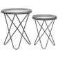 Uma Enterprises Accent Table in Dark Silver (Set of 2), , large