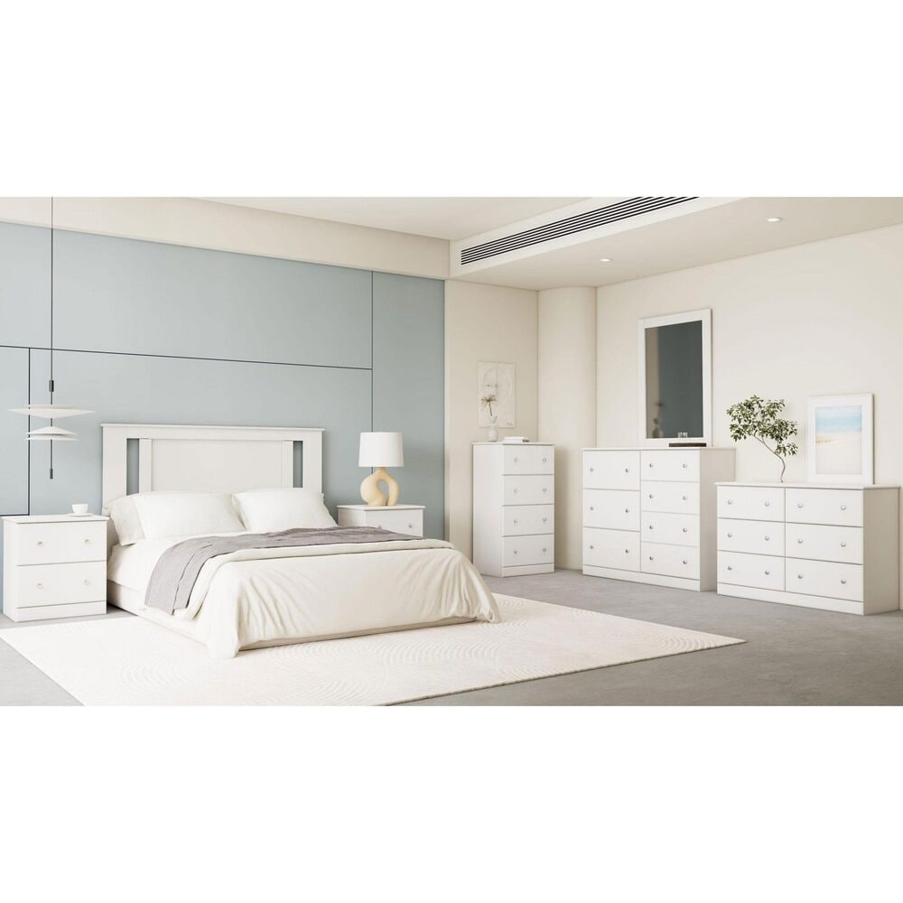 Lemoore Essential 45&quot; 6-Drawer Dresser in Rockport White, , large