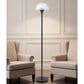 Cal Lighting Eleanor Floor Lamp in Charcoal Grey, , large