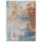 Surya Alpine 5"3" x 7"3" Peach, Blue, Light Gray, Off-White, Charcoal, Medium Gray and Rust Area Rug, , large