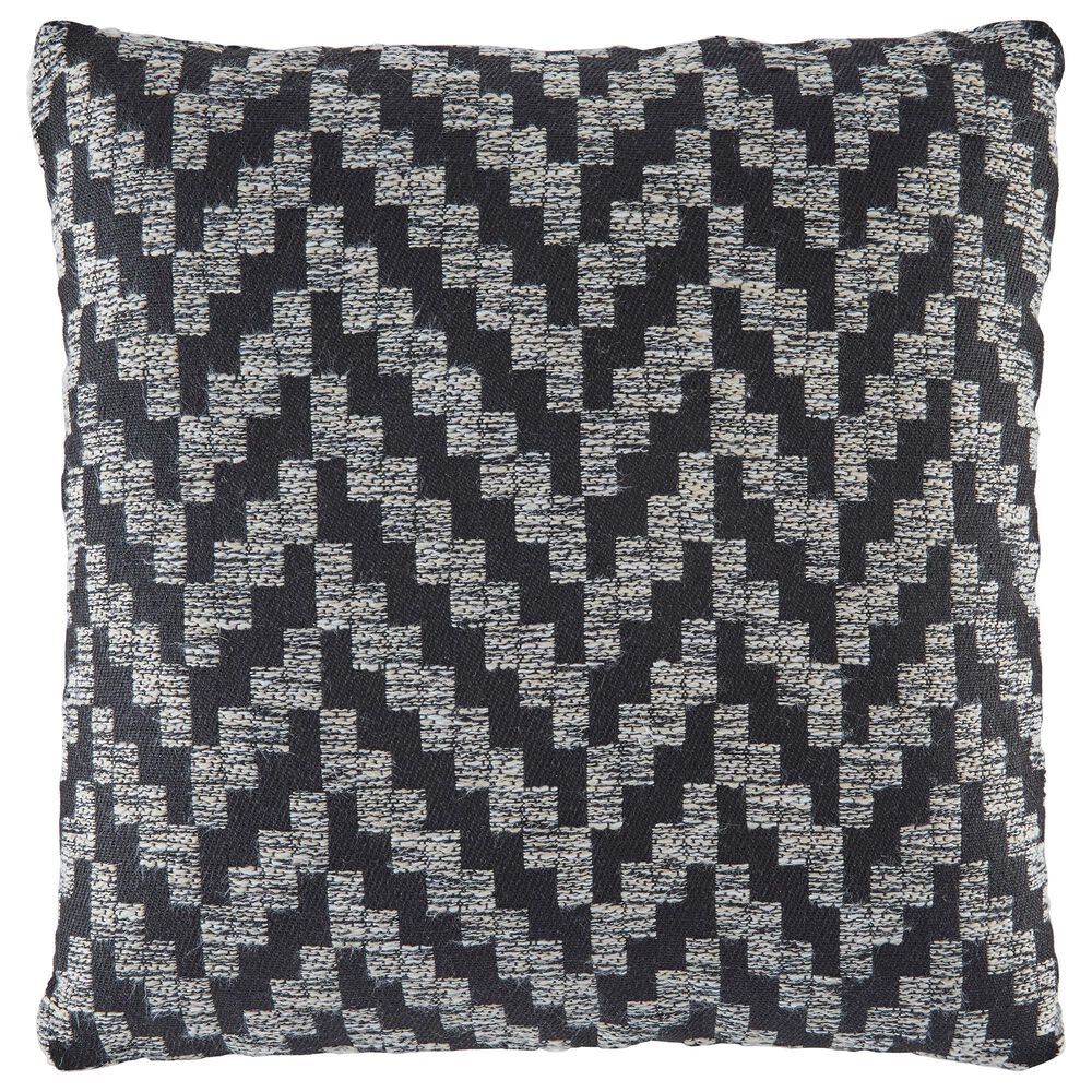 Ashley Tenslock 18" Square Throw Pillow in Black and White, , large