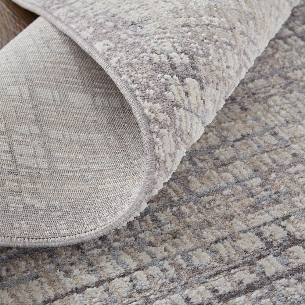Feizy Lennon 4&#39; x 6&#39; Gray and Beige Area Rug, , large