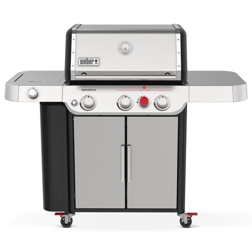 Weber Genesis S-335 Liquid Propane Gas Grill in Stainless Steel, , large