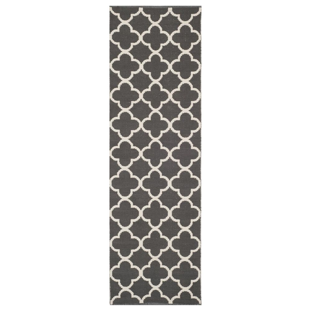 Safavieh Montauk MTK725 2'3" x 7' Dark Gray and Ivory Runner, , large