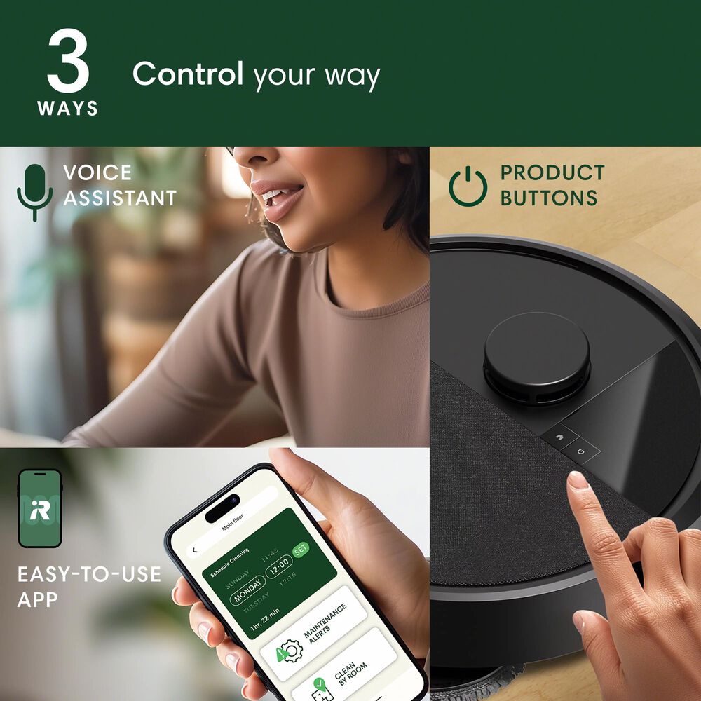 iRobot Roomba Plus 405 Combo Robot Vacuum with AutoWash Dock in Black, , large