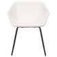 Zuo Modern Miguel Dining Chair in White/Matte Black, , large