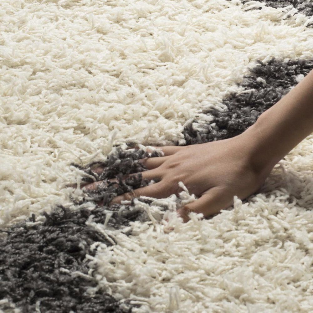 Safavieh Dallas Shag SGD257H-10 10&#39; x 14&#39; Ivory/Dark Grey Area Rug, , large