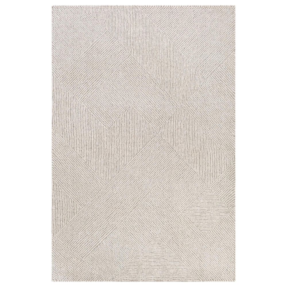 Surya Gavic GVC-2304 9" x 12" Cream, Beige, Light Gray, Taupe and Charcoal Area Rug, , large