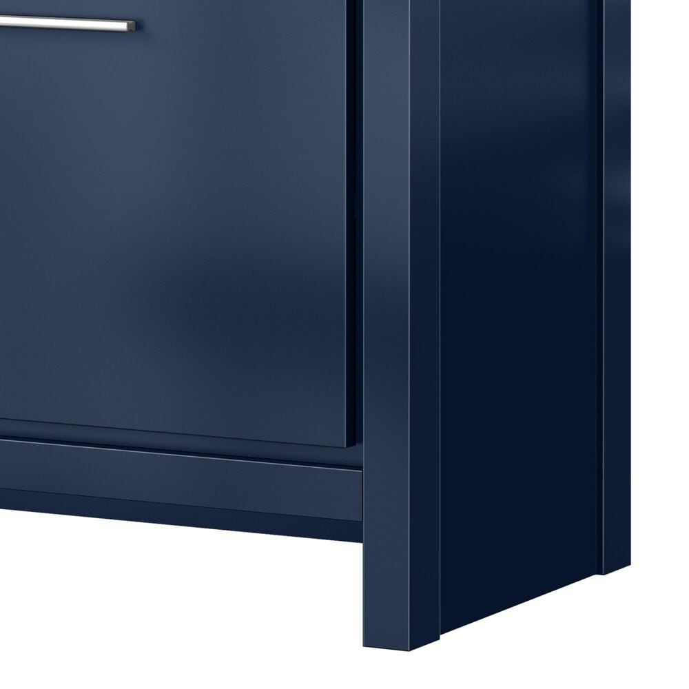 Lexora Home Lafarre 48&quot; Double Bathroom Vanity in Navy Blue with 2 cm White Quartz Top and Rectangular Sinks, , large