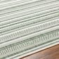 Surya Eagean EAG-2422 Grass Green, Ivory, Dark Green and Seafoam 8"10" x 12" Indoor/Outdoor Area Rug, , large