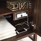 James Martin Vanities Addison 72" Double Bathroom Vanity in Mid Century Acacia with 3 cm White Zeus Quartz Top and Rectangular Sinks, , large