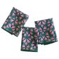 Once Again Home Pink Glow Reversible Mighty Mini Towel in Pink Marshmallow and Green (Set of 3), , large