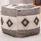 Steve Silver Dalia Pouf in Ivory, Gray, and Black, , large