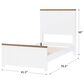 Legacy Classic Dutton Twin Platform Bed in Natural White and Toasted Coconut, , large