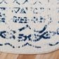 Safavieh Tulum TUL268C 6"7" Round Ivory and Navy Area Rug, , large