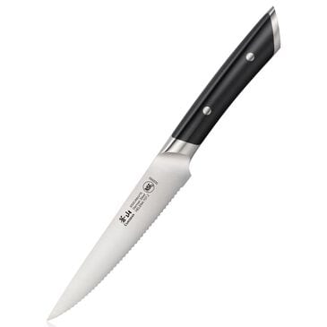 Cangshan Helena 5" Serrated Utility in Black, , large