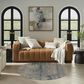 Nourison Rustic Textures Ivory, Deep Blue and Grey 5"3" Round Area Rug, , large
