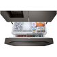 LG 26 cu. Ft 3 Door French Door, Counter Depth with Ice and Water In Printproof Black Stainless Steel, , large
