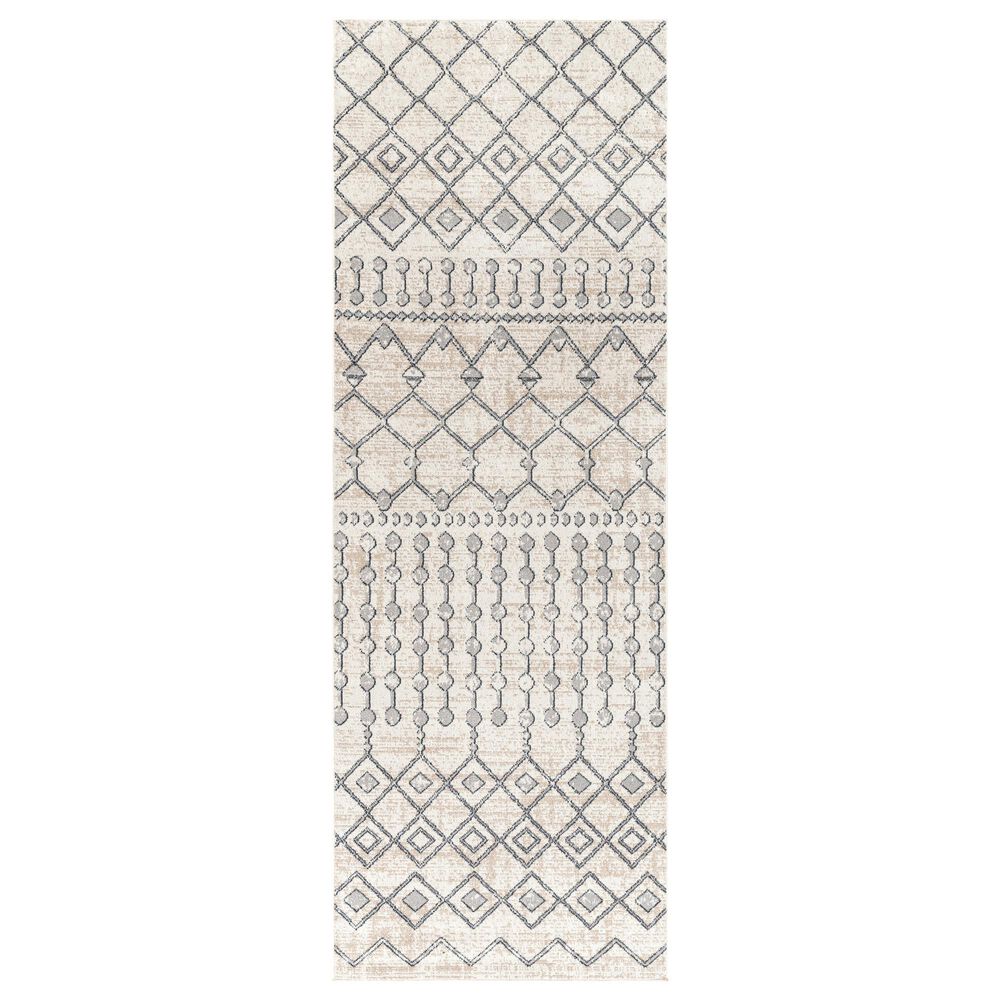 Surya Lavadora 2"7" x 7"3" Ink Blue, Gray, Light Beige and Light Gray Runner, , large