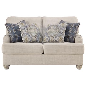 Signature Design by Ashley Traemore Stationary Loveseat in Linen, , large