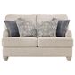 Signature Design by Ashley Traemore Stationary Loveseat in Linen, , large