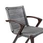 Blue River Nabila Outdoor Dining Chair with Gray Rope in Dark Earth (Set of 2), , large