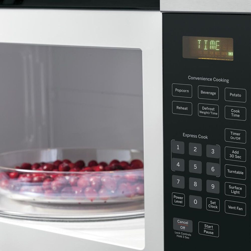 GE Appliances 1.6 Cu. Ft. Over-the-Range Microwave with 1000 Watts in Stainless Steel, , large