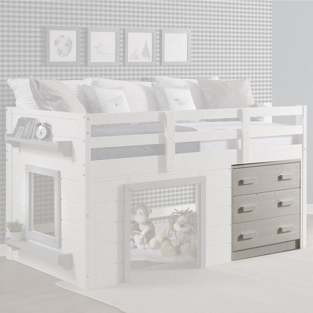 Forest Grove Sweet Dreams 3 Drawer Chest in White and Grey, , large