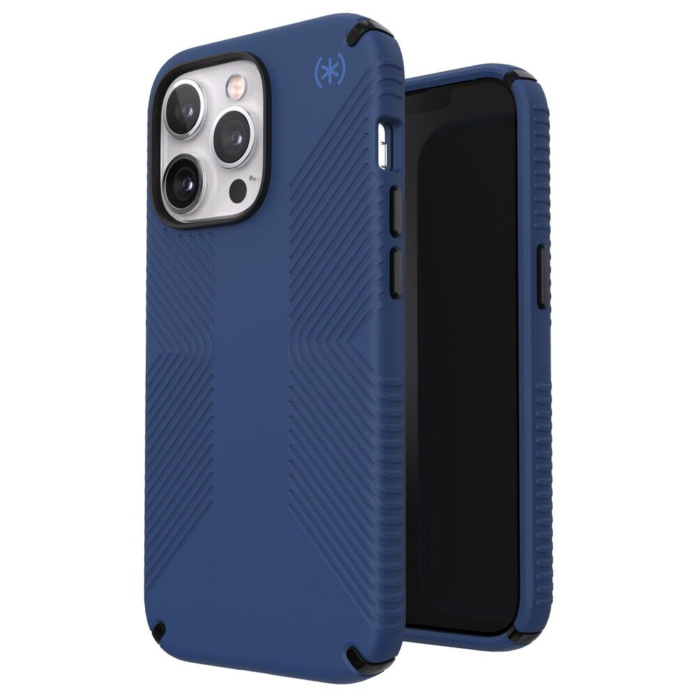 Speck Presidio2 Grip Case for iPhone 13 Pro in Coastal Blue, Black and Storm Blue, , large