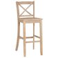 Linon Home Decor Torino X-Back Bar Stool in Grey Wash, , large