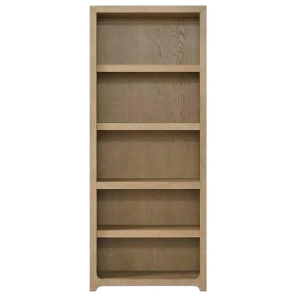 Wycliff Bay Canyon Drive Office 78" Open Bookcase in Natural Oak, , large
