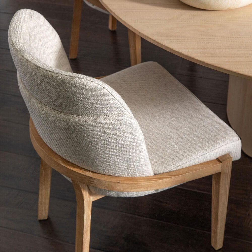 Blue Sun Designs Quintin and Jacquelyn 7-Piece Round Dining Set in Light Natural, , large