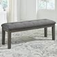 Ashley Hallanden 50" Dining Bench in Antiqued Gray, , large