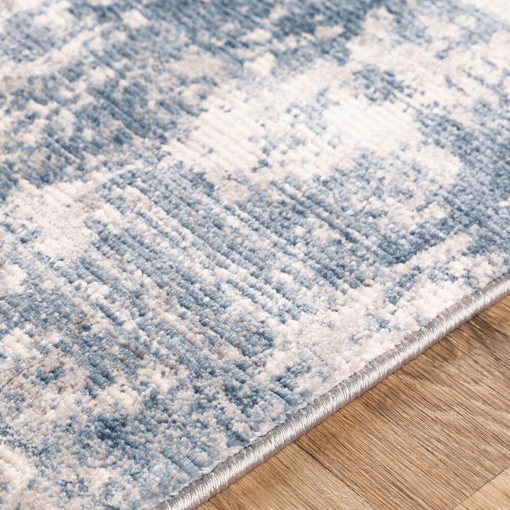 Surya Alpine 2&#39; x 2&#39;11&quot; Blue, Medium Gray, Charcoal, Gray and Off-White Area Rug, , large