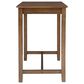 Linon Home Decor Claridge Counter Height Pub Table in Rustic Brown - Table Only, , large
