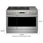Monogram 48" Dual-Fuel Professional Range with 6 Burners and Steam Clean in Stainless Steel, , large