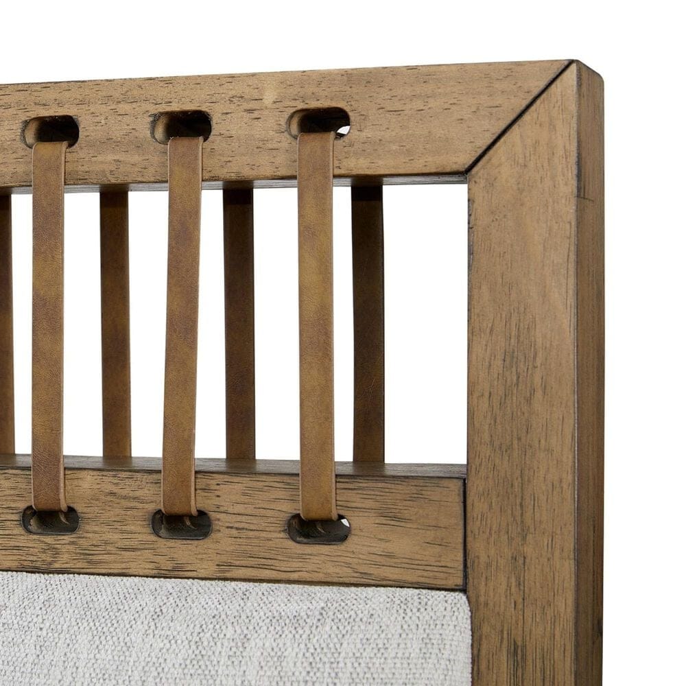 Sterling Timber Elure Queen Upholstered and Strap Panel Bed in Latte, , large
